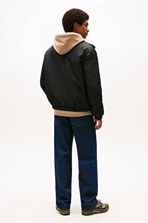 Erkek Dik Yaka Dolgulu Mont - Siyah | XL