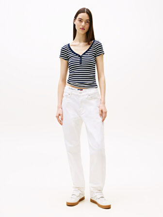 TOMMY HILFIGER Kadın  Lacivert T-Shirt DW0DW20902 0A6