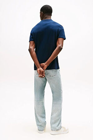 Erkek Signature Logo T-Shirt - Lacivert | M