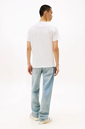 Erkek Tommy Dna Bayrak T-Shirt - Ekru | S
