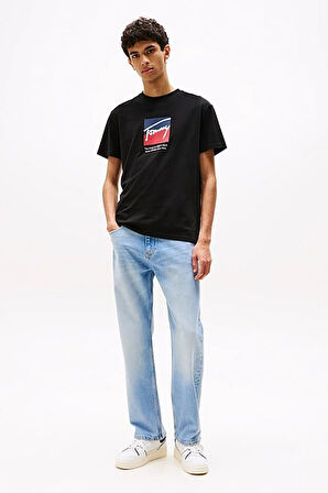 Erkek Signature Logo T-Shirt - Siyah | M