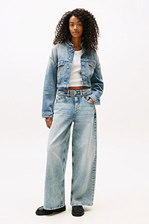 Kadın Charlie Normal Bel Geniş Paça Jean Pantolon - Açık Mavi | 26/30