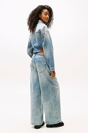 Kadın Charlie Normal Bel Geniş Paça Jean Pantolon - Açık Mavi | 31/30