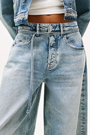 Kadın Charlie Normal Bel Geniş Paça Jean Pantolon - Açık Mavi | 31/30