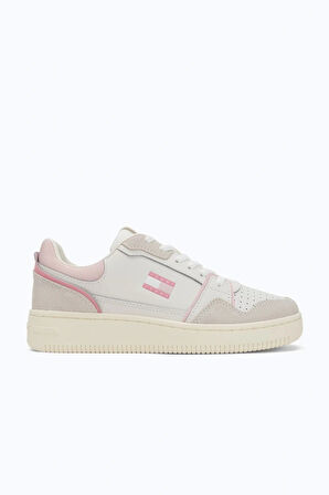 Tommy Jeans Kadın Retro Basketbol Beyaz Sneaker EN0EN0281802S
