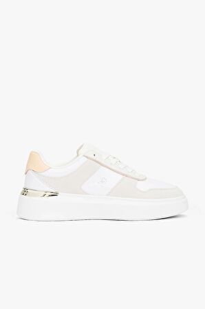 Tommy Hilfiger TH Moda Kort Tarzı Karışık Materyal Kadın Sneaker FW0FW086320JG