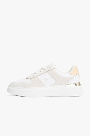 Tommy Hilfiger TH Moda Kort Tarzı Karışık Materyal Kadın Sneaker FW0FW086320JG