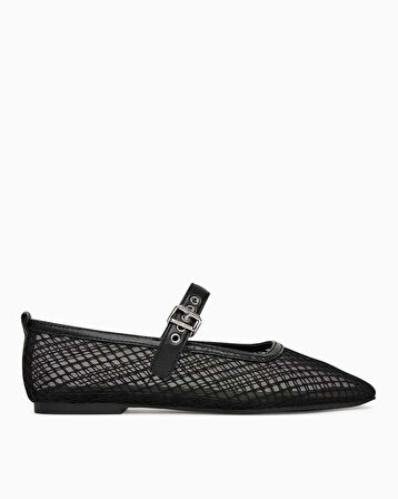 Tommy Hilfiger Baisley Örgü Tasarımlı MaryJane Kadın Balerin Ayakkabı | 38
