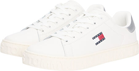TOMMY HILFIGER Kadın  Beyaz-Gümüş Sneaker EN0EN02703 0K7