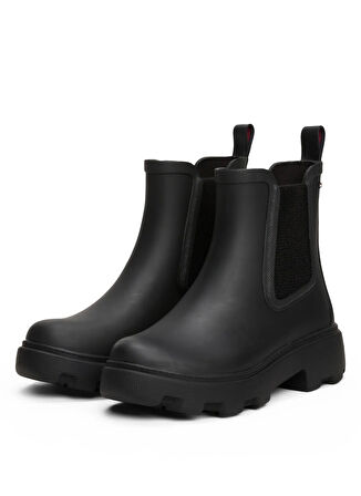 Tommy Hilfiger  Siyah Kadın Yağmur Çizmesi FW0FW08637