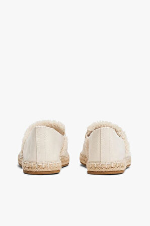 Kadın Püskül Detaylı Espadril - Krem | 39