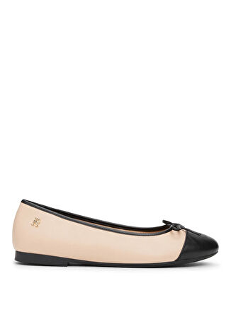 Tommy Hilfiger Deri Pudra Kadın Babet FW0FW08759