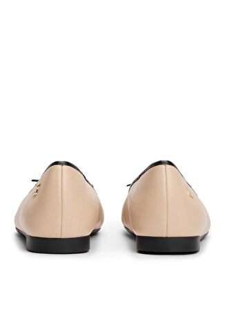 Tommy Hilfiger Deri Pudra Kadın Babet FW0FW08759