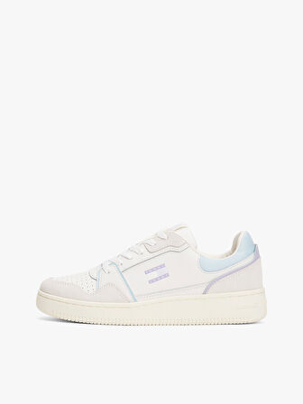 Tommy Jeans TJW RETRO BASKET SNEAKER Kadın Beyaz Sneaker EN0EN028180K9