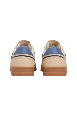 Erkek The Greenwich Süet ve Deri Detaylı Kort Sneaker - Bej/Mavi | 43