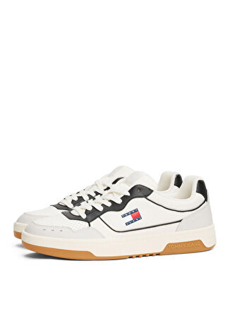 Tommy Hilfiger Beyaz - Çok Renkli Erkek Sneaker TJM CUPSOLE ELEVATED LEATHER