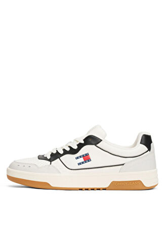 Tommy Hilfiger Beyaz - Çok Renkli Erkek Sneaker TJM CUPSOLE ELEVATED LEATHER