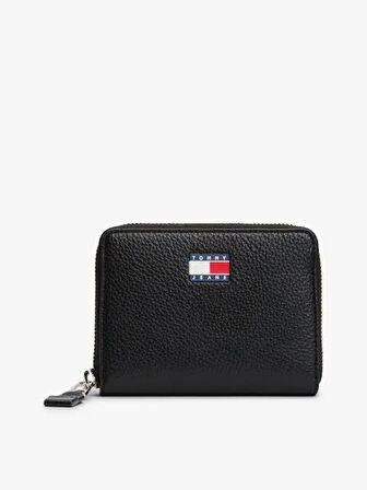 Tommy Jeans TJW MUST MED ZA Kadın Siyah Cüzdan AW0AW17584BDS