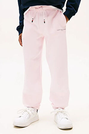 Unisex Çocuk Mini Logo Eşofman Altı - Açık Pembe | 14 Yaş