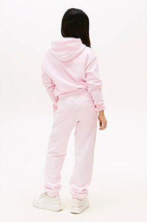 Unisex Çocuk Mini Logo Eşofman Altı - Açık Pembe | 14 Yaş