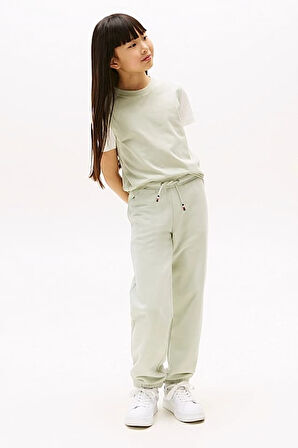 Unisex Çocuk Mini Logo Eşofman Altı - Açık Yeşil | 12 Yaş