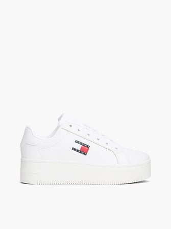 TOMMY HILFIGER Kadın / Kız Marka Logolu Günlük Kullanıma Uygun Beyaz Sneaker EN0EN02932 YBS