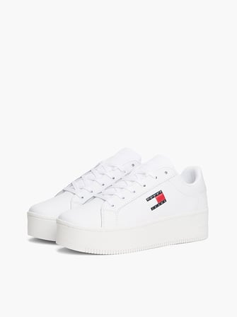 TOMMY HILFIGER Kadın / Kız Marka Logolu Günlük Kullanıma Uygun Beyaz Sneaker EN0EN02932 YBS
