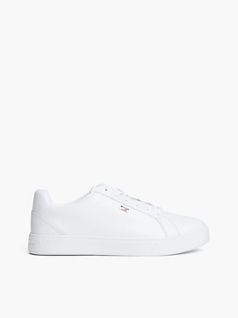 TOMMY HILFIGER Kadın Marka Logolu Günlük Kullanıma Uygun Beyaz Sneaker FW0FW09074 YBS