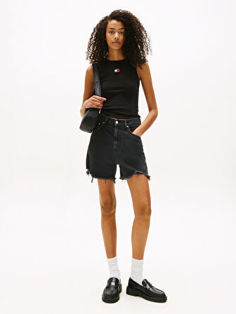 TOMMY HILFIGER Kadın  Siyah T-Shirt DW0DW20896 BDS