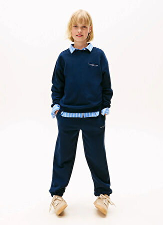 Tommy Hilfiger Baskılı Lacivert Erkek Çocuk Eşofman Takımı KS0KS00664C1G