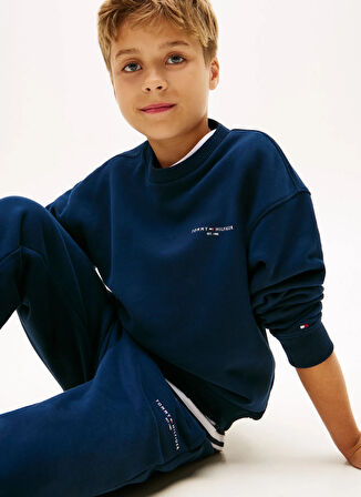 Tommy Hilfiger Baskılı Lacivert Erkek Çocuk Eşofman Takımı KS0KS00664C1G