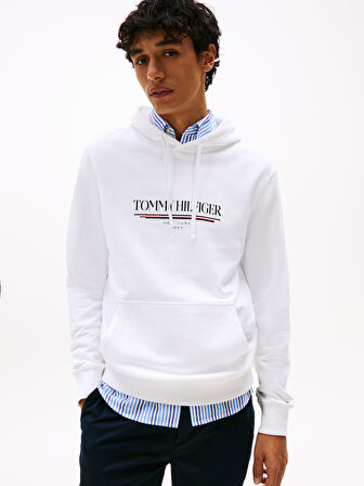 TOMMY HILFIGER Erkek  Beyaz Sweatshirt MW0MW40534 YBR