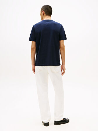 TOMMY HILFIGER Erkek  Lacivert T-Shirt MW0MW40324 DW5