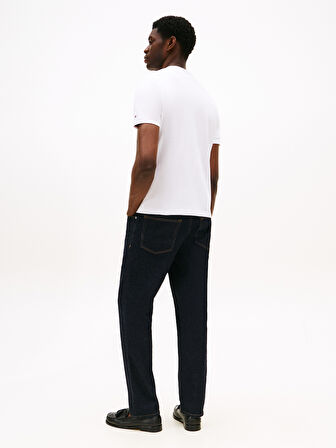 TOMMY HILFIGER Erkek  Beyaz T-Shirt MW0MW40324 YBR