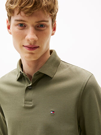 TOMMY HILFIGER Erkek  Yeşil Polo Yaka T-Shirt MW0MW20183 PLI