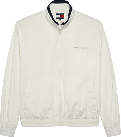 TOMMY HILFIGER Erkek Marka Logolu Full Fermuarlı Şık Görünüşlü Günlük Kullanıma Uygun Beyaz1 Mont DM0DM21667 YBL
