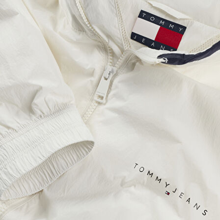 TOMMY HILFIGER Erkek Marka Logolu Full Fermuarlı Şık Görünüşlü Günlük Kullanıma Uygun Beyaz1 Mont DM0DM21667 YBL