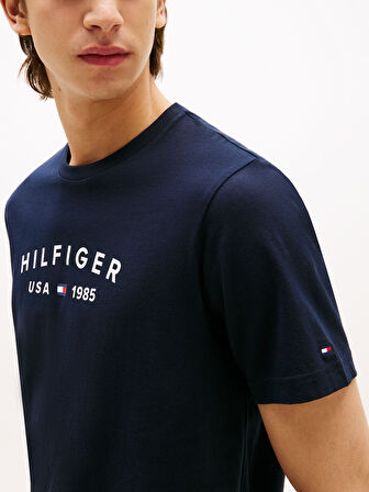 TOMMY HILFIGER Erkek  Lacivert T-Shirt MW0MW39356 DW5