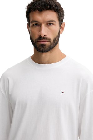 Tommy Hilfiger Erkek Beyaz Uzun Kollu Dokuma Pijama Takımı UM0UM03663
