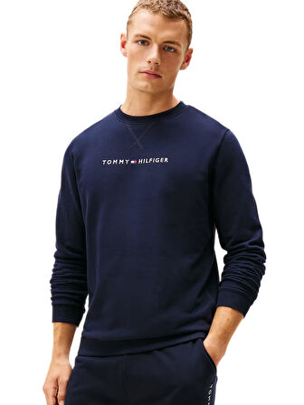 Tommy Hilfiger Erkek Lacivert Sweatshirt UM0UM03666