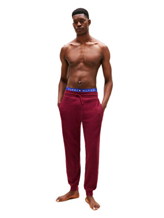 Tommy Hilfiger Erkek Mor Waffle Jogger Eşofman Altı UM0UM03621