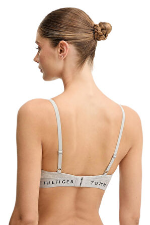 Tommy Hilfiger Kadın Gri Üçgen Sütyen UW0UW06040