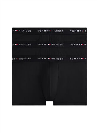 Tommy Hilfiger Erkek 3'lü Siyah Boxer Trunk UM0UM03617 