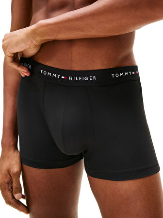 Tommy Hilfiger Erkek 3'lü Siyah Boxer Trunk UM0UM03617 