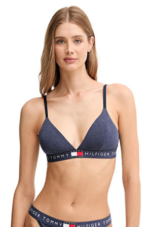 Tommy Hilfiger Kadın Mavi Üçgen Sütyen UW0UW06040