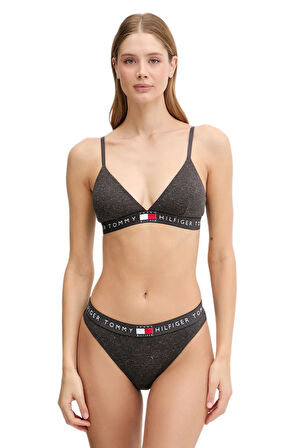 Tommy Hilfiger Kadın Gri Üçgen Sütyen UW0UW06224