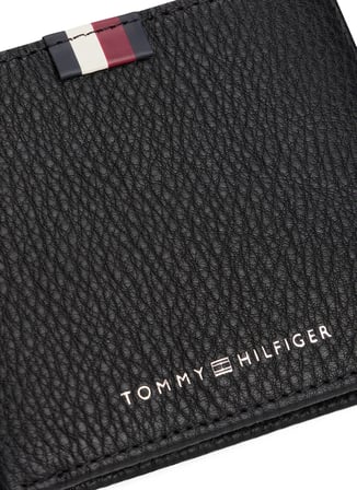Tommy Hilfiger Siyah Erkek Cüzdan TH PREM LEA MINI CC WALLET