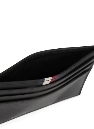 Tommy Hilfiger Siyah Erkek Kartlık TH PREM LEA CC HOLDER