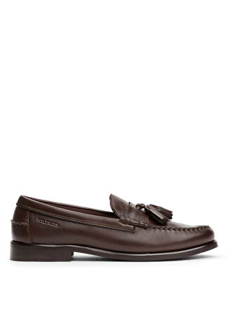 Tommy Hilfiger Kahve Erkek Klasik Ayakkabı HILFIGER TASSEL LTH LOAFER