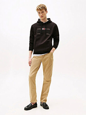 Tommy Hilfiger ICON HILFIGER HOODIE Erkek Siyah Kazak MW0MW39586BDS